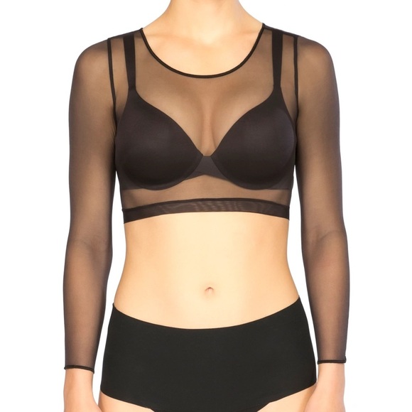Spanx Sheer Fashion Mesh Crop Top - Picture 4 of 7